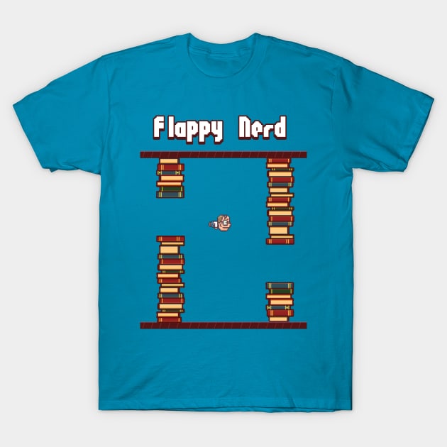 Flappy Nerd Mashup T-Shirt by Clown